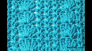 How to crochet lace stitch short tutorial by marifu6a