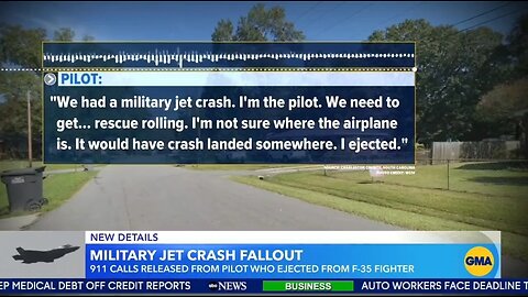 Bizarre 911 Call In F-35 Jet Crash