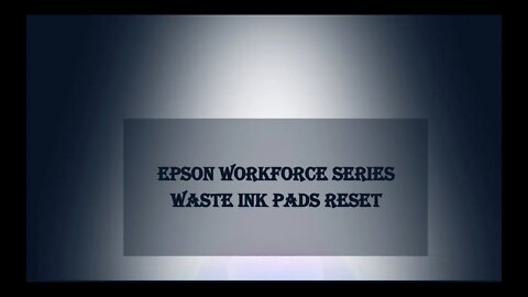 Epson WorkForce Series Waste Ink Pads Error