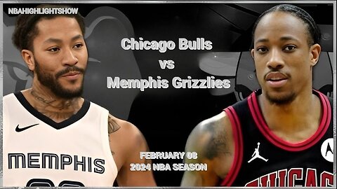 Chicago Bulls vs Memphis Grizzlies Full Game Highlights | Feb 8 | 2024 NBA Season