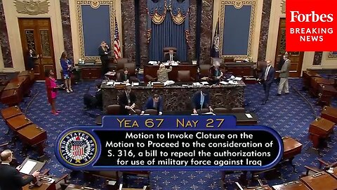 BREAKING NEWS: Repeal Of Iraq War Authorization Moves Forward In The Senate