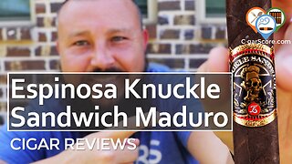 Is the HYPE REAL? Guy Fieri & Eric Espinosa's KNUCKLE SANDWICH Maduro - CIGAR REVIEWS by CigarScore
