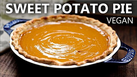 Sweet Potato Pie Recipe (Plant-Based) *Vegan* Low-sugar Desserts Idea