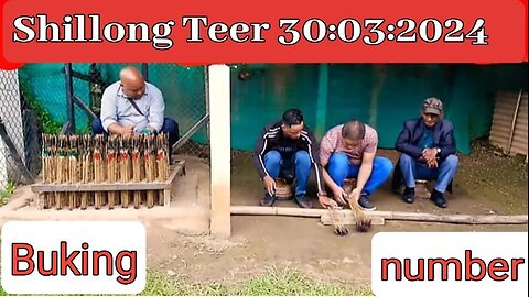 Shillong teer 30-03-2024 buking Number