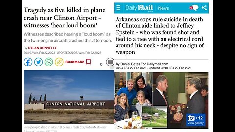 Plane Crash @ Clinton Airport in AR Same Time As Another Clinton Colleague Suicide[d]