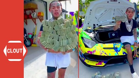 Tekashi 6ix9ine Shows Off Over $3M Worth Of Cash, Cars, Jewelry & Disses Lil Durk!