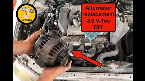 98-02 Honda Accord Alternator Removal - Vtec 3.0