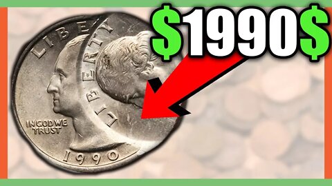 WHAT IS A 1990 QUARTER WORTH? RARE ERROR QUARTER WORTH MONEY!!