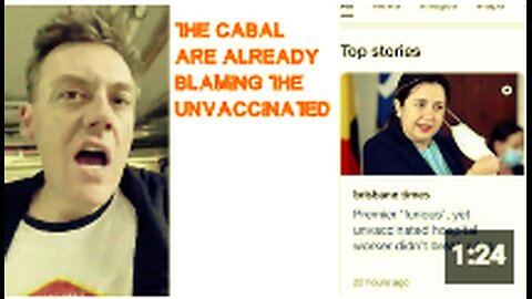 THE CABAL ARE ALREADY BLAMING THE UNVACCINATED