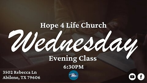 Wednesday Evening Class 12/13/2023