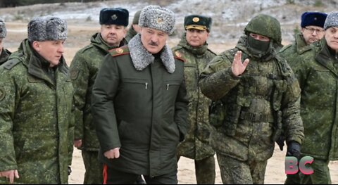Belarus claims Ukraine army groups have massed at border, risking its security