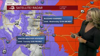 Blizzard warning for Colorado, updated Denver snow forecast