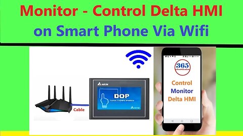 0121 - Control Delta HMI on mobile use android or iOS app via Wifi