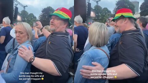 Man Mistakenly Grabs Wrong Woman at Concert