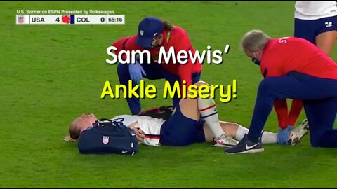 Sam Mewis' Ankle Misery! #femalesportsheroes #uswnt #ncaawomensoccer #ankleinjury #femaleankleinjury