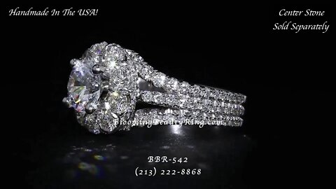 BBR-542E Diamond Engagement Ring By BloomingBeauyRing.com