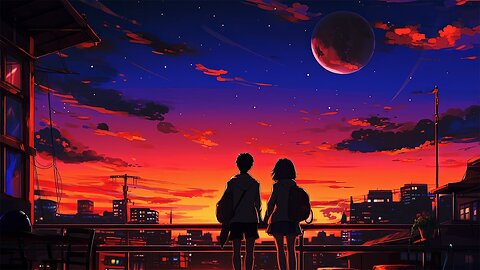 Watching the Sunset 🌌🌇 | Lofi Hip Hop Beats for Focused Study & Relaxing Sleep Vibes