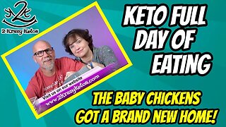 Keto full day of eating vlog | The chickens got a new home