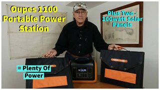 Oupes 1100Watt Power Station/Solar Charger Review