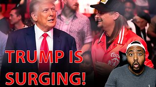 Trump Gets Standing Ovation And Let's Go Brandon Chants At UFC 287 As His Support SURGES!