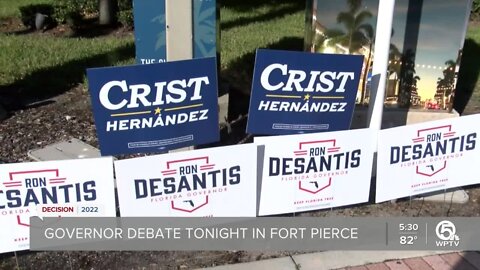 Gov. Ron DeSantis, Charlie Crist set to debate in Fort Pierce on Monday