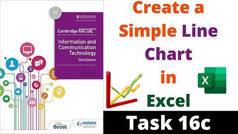 Task 16c IGCSE ICT Charts - Create a Simple Line or Area Chart in Excel Hodder Education