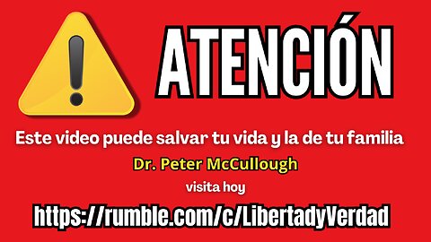 Advertencia del Dr. McCullough: ¡no te vacunes!