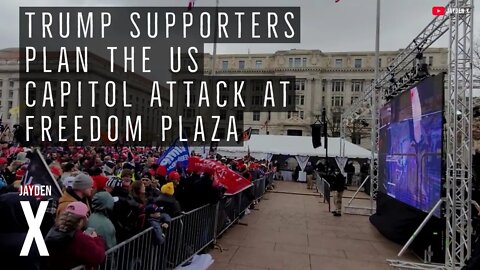 Trump Supporters Gather At Freedom Plaza Before The Capitol Riot | Jan 5th, 2021