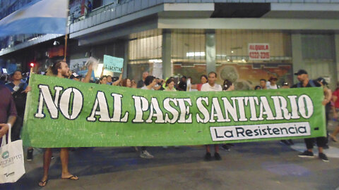 Marcha en contra del pase sanitario en Argentina: 15 de enero de 2022