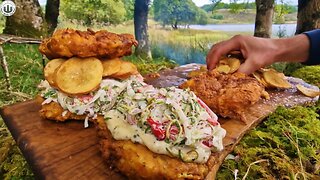 Fried Chicken Crunchiness ASMR cooking