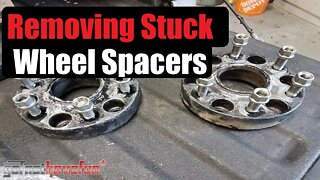 How To Remove a Stuck Wheel Adapters/ Spacers (pressed in LUGS) | AnthonyJ350