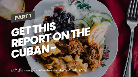 Get This Report on The Cuban - Authentic Cuban Cuisine