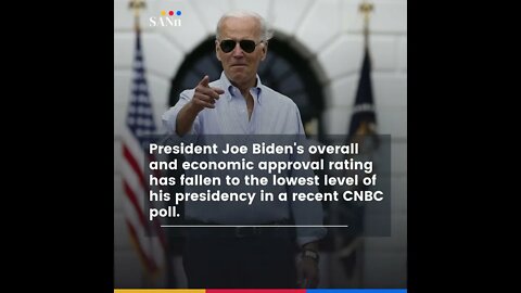 Joe Biden's approval rating sinks to the lowest level of his presidency