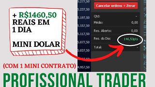 🔴 DAY TRADE E 146 PONTOS NO MINI DOLAR COM 1 CONTRATO - Diário de Trader #3