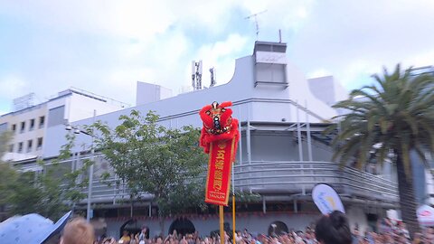 Lion Dragon Dance Acrobatics Chinese New Year Northbridge CNY Perth Western Australia