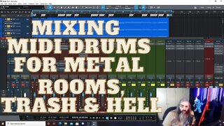 Mixing Midi Drums for Metal in Studio One & Kvlt Drums 2 Rooms Trash & Hell