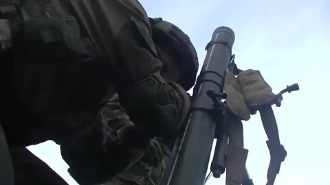 Russian Airborne Troops Assault Ukrainian Stronghold With the Support Of Mortar & Tank Crews💥