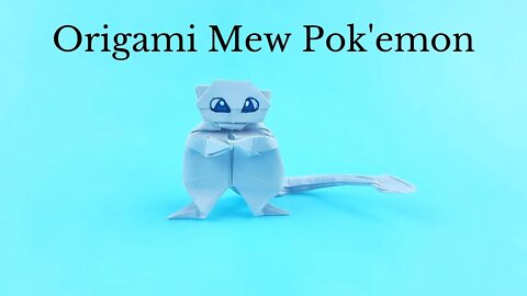 Origami Mew Pokémon Tutorial - DIY Easy Paper Crafts