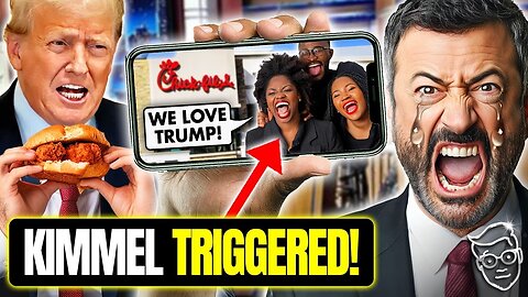JIMMY KIMMEL TRIGGERED BY BLACK VOTERS CHEERING TRUMP AT CHICK-FIL-A! THROWS TEAR-FILLED MELTDOWN🧂