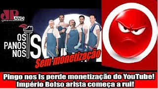 Pingo nos Is perde monetização do YouTube! Império Bolso arista começa a rui