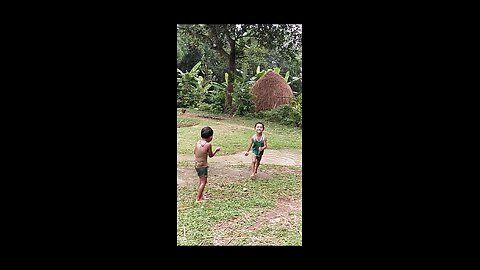 Cute kids play