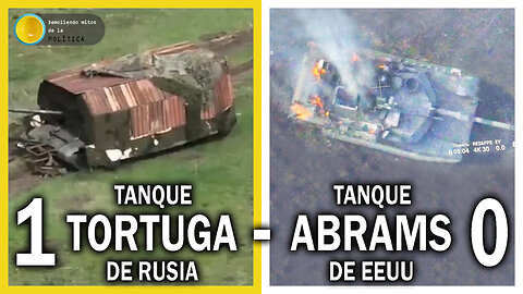 ¡1 TANQUE TORTUGA (RUSIA) - TANQUE ABRAMS (EEUU) 0! Por orden de EEUU los Abrams abandonan la guerra