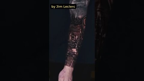 Stunning work by Jim Leclerc #shorts #tattoos #inked #youtubeshorts