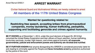 Arrest Warrant For The 117th U.S. Congress