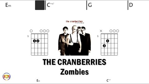 THE CRANBERRIES Zombies - (Chords & Lyrics like a Karaoke) HD