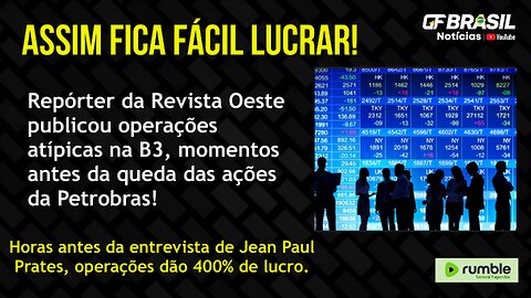 Horas antes da entrevista do presidente da Petrobras, investidores têm lucro absurdo na B3!