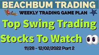 Top Swing Trading Stocks to Watch �� for 11/28 – 12/02/22 | BDRY DIS FAZ FPAY NAIL STX UVXY & More