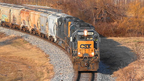 A Short Chase of a CSX Train With 3 EMD Engines