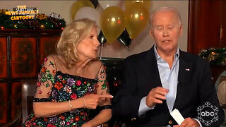 Joe: "I've been eating everything that's put in front of me! I've eaten pasta.. eaten a lot of chicken, chicken parmesan..." Dr. Jill: "And ice cream!" A TV host: "Enjoy 2 scoops of ice cream tonight!"