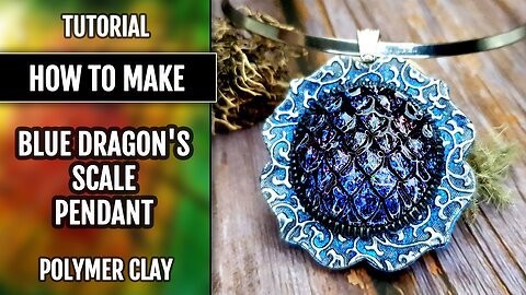 Amazing Pendant "Dragon's Treasure"! Attractive Chameleon Blue Dragon's Scale Pendant. TUTORIAL. DIY